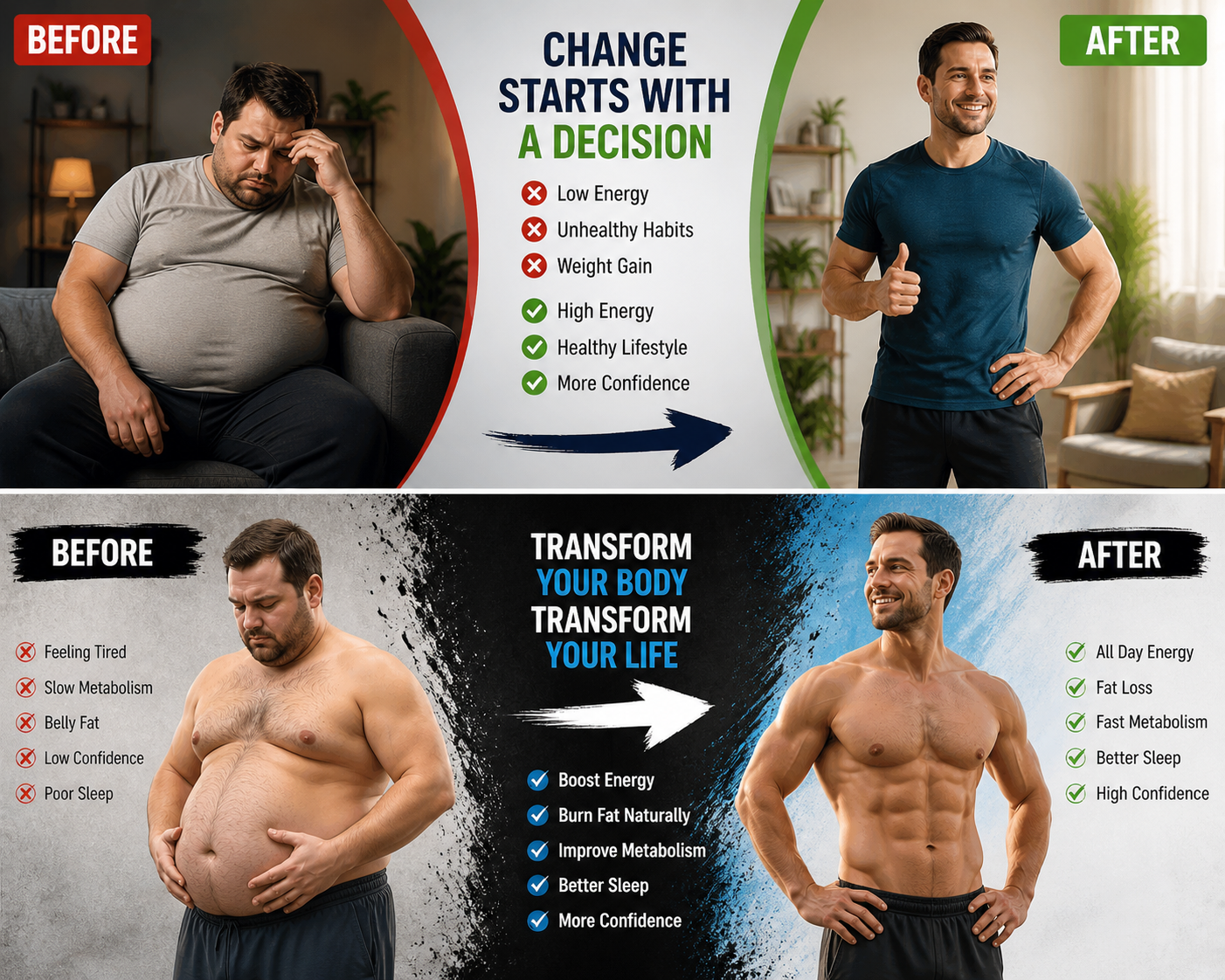 bad effect fix for low energy and weight gain