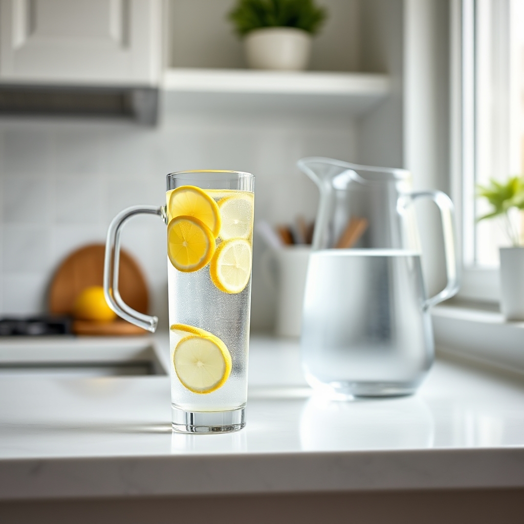 drinking water before meals weight loss - glass of water before a healthy meal